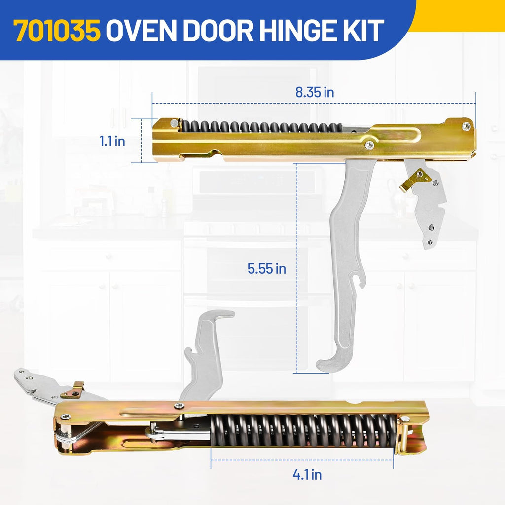 701035 Oven Door Hinge Kit (2 Pieces) Compatible with Dacor Range Oven ECS130...
